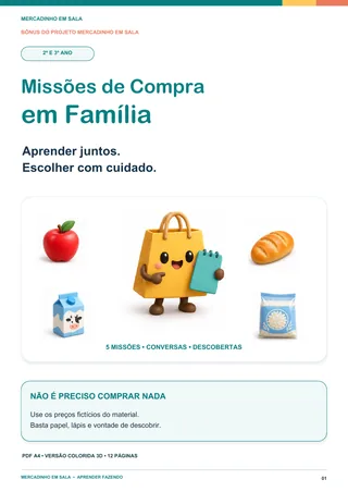 Capa real do bônus Missões de Compra em Família